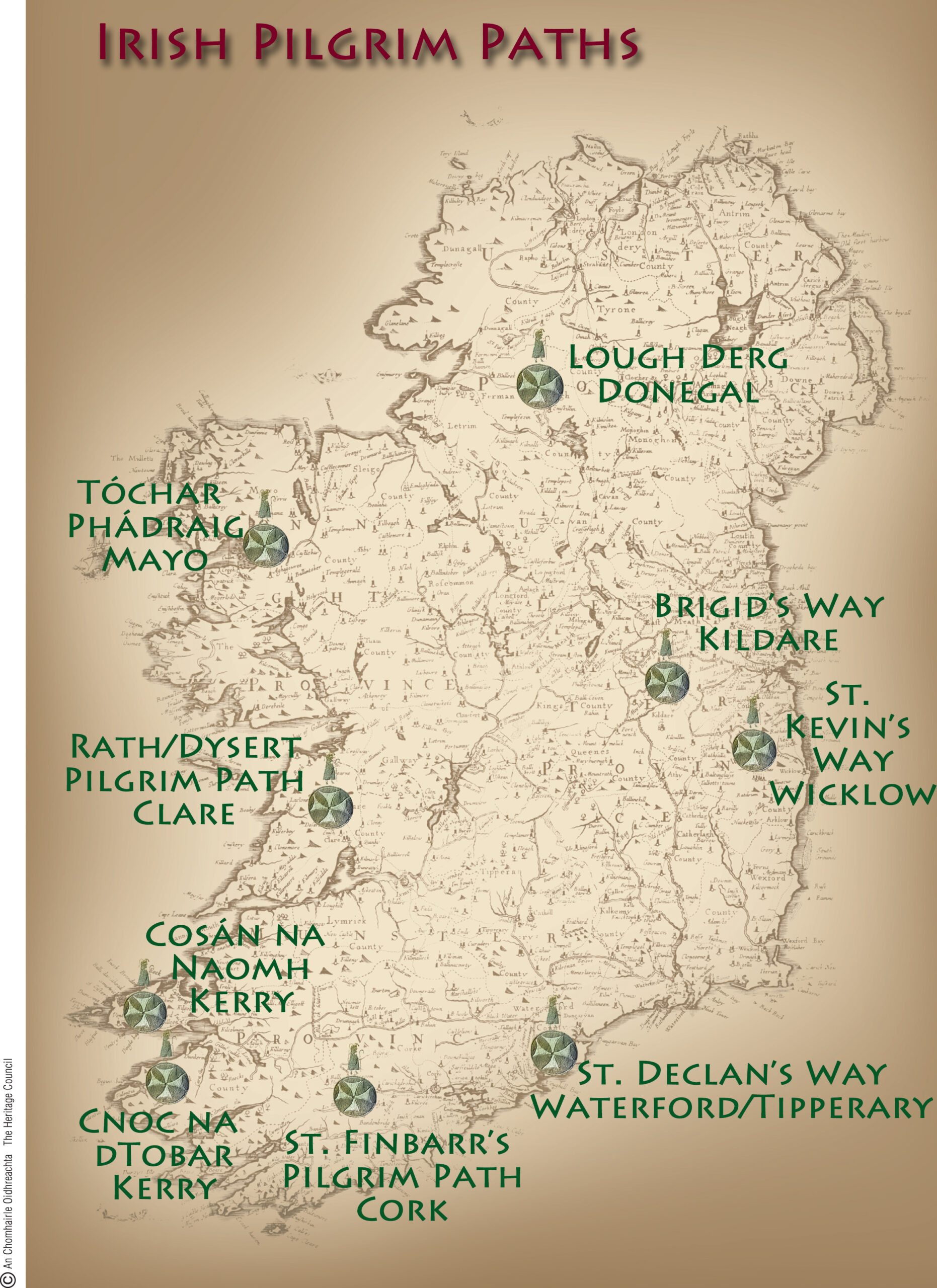Ireland’s Pilgrim Paths Map